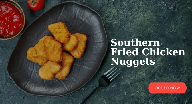 Southern fried chicken nuggets